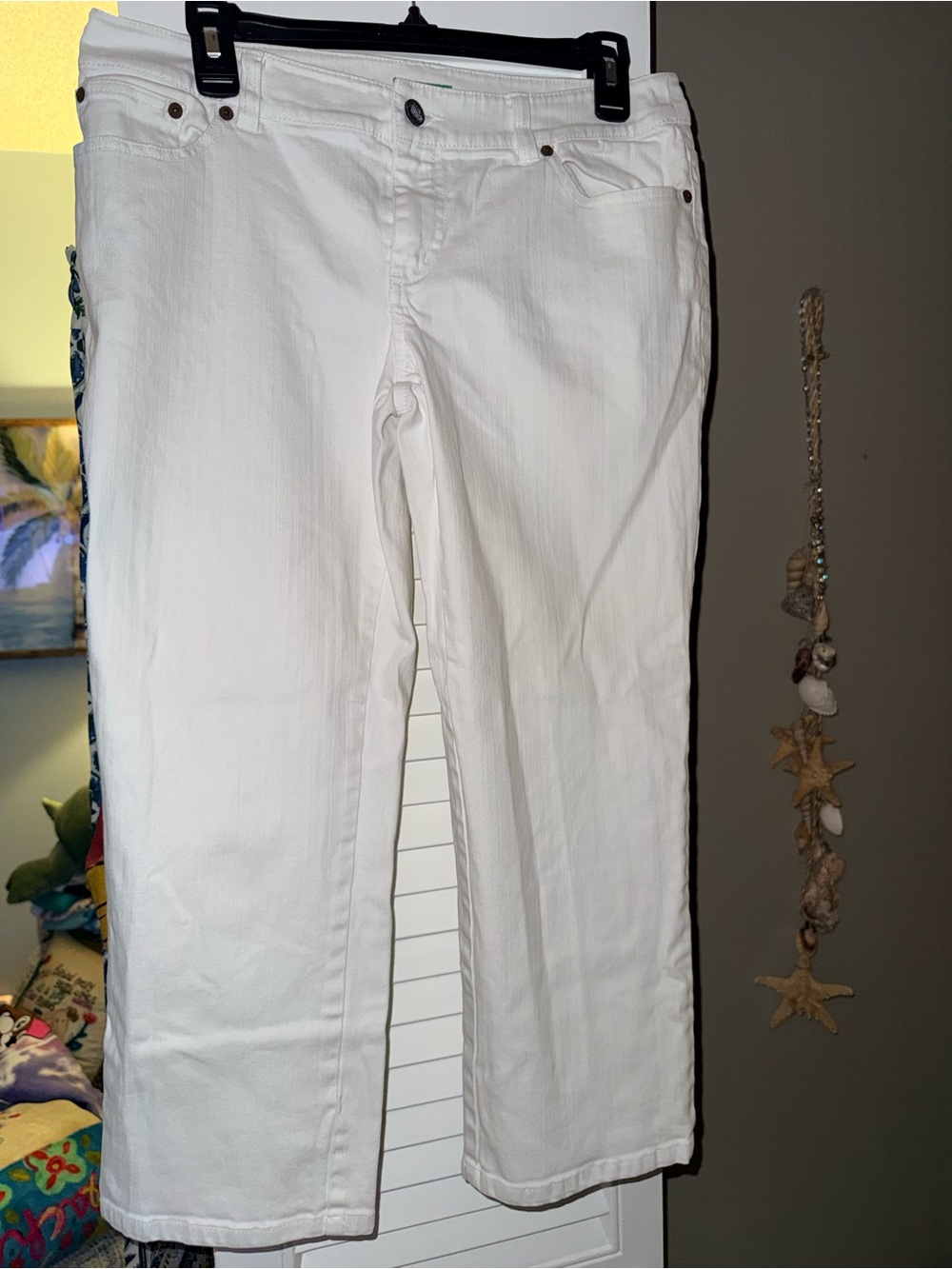 NWOT Lilly Pulitzer ( Palm Beach Fit ) White Straight-Leg Women's Jeans